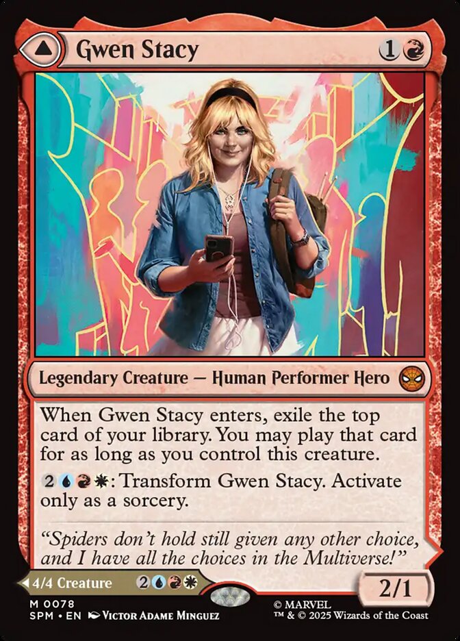 Gwen Stacy // Ghost-Spider 78/198 (Marvel's Spider-Man)  - Foil