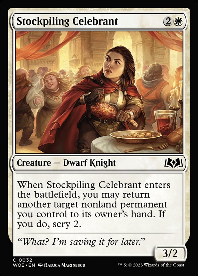 Stockpiling Celebrant 32/276 (Wilds of Eldraine)  - Foil