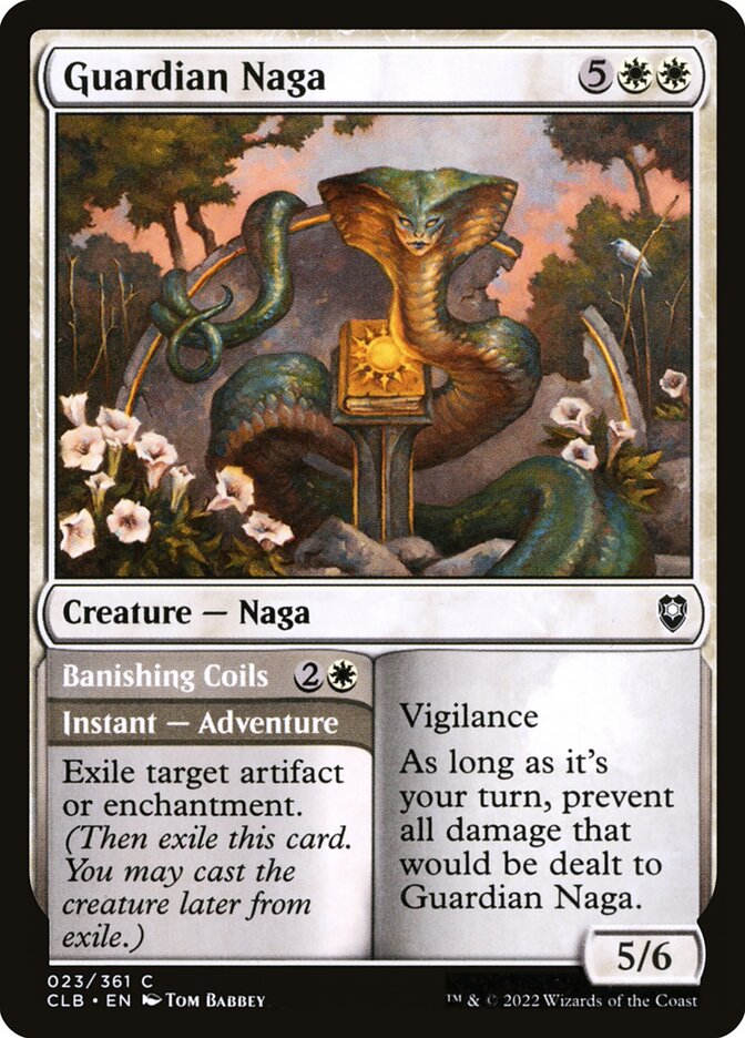 Guardian Naga // Banishing Coils 23 (Commander Legends: Battle for Baldur's Gate) 