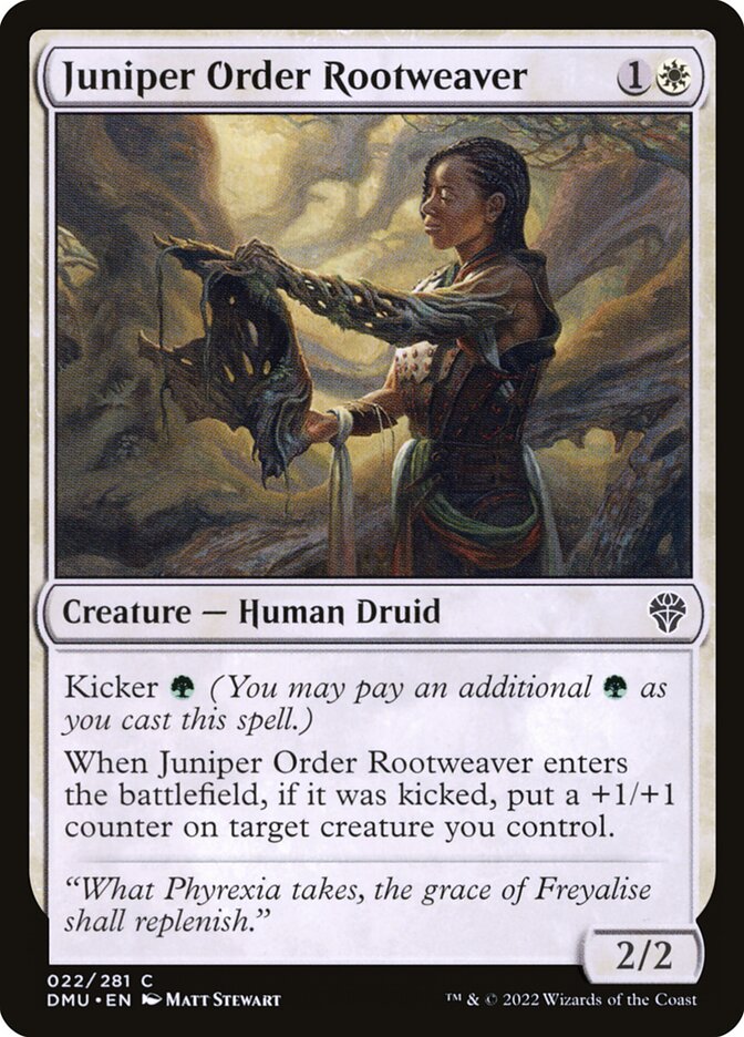 Juniper Order Rootweaver 22/281 (Dominaria United)  - Foil