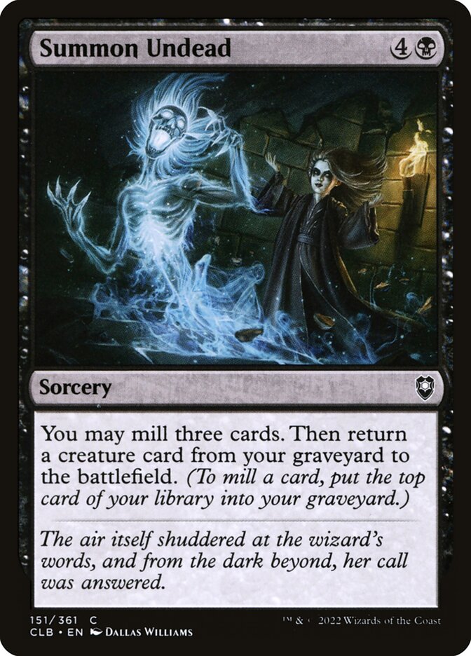 Summon Undead 151/361 (Commander Legends: Battle for Baldur's Gate)  - Foil