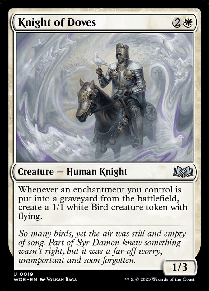 Knight of Doves 19/276 (Wilds of Eldraine)  - Foil