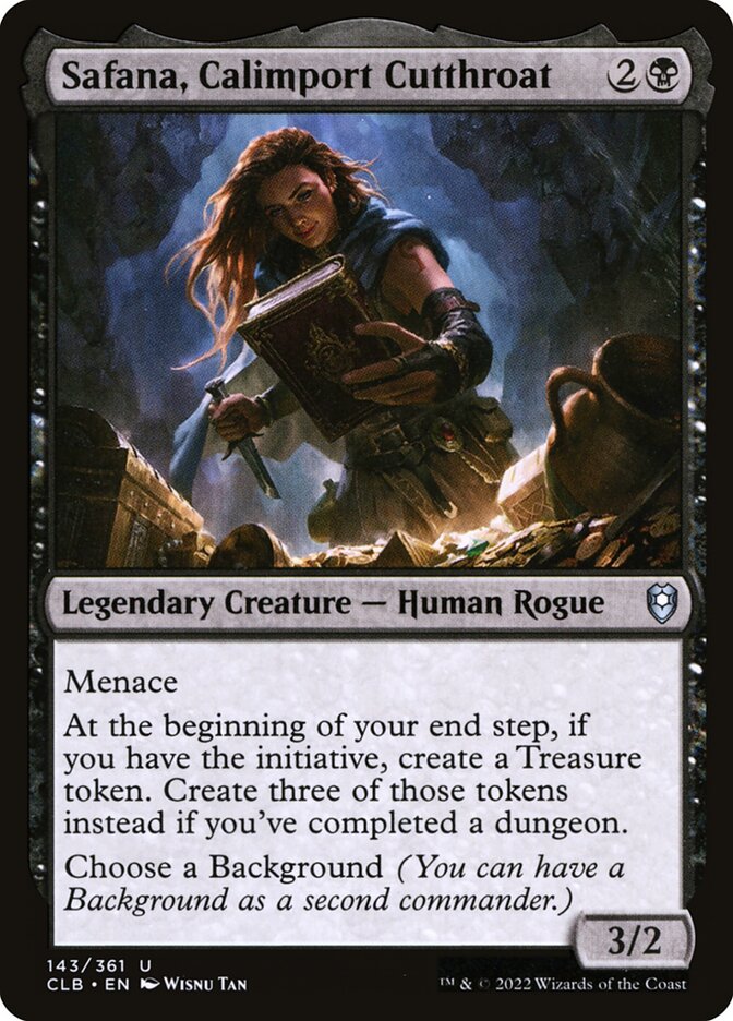 Safana, Calimport Cutthroat 143 (Commander Legends: Battle for Baldur's Gate) 
