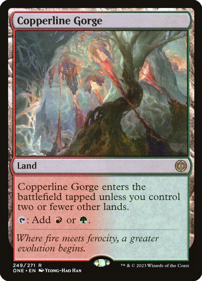 Copperline Gorge 249 (Phyrexia: All Will Be One) 