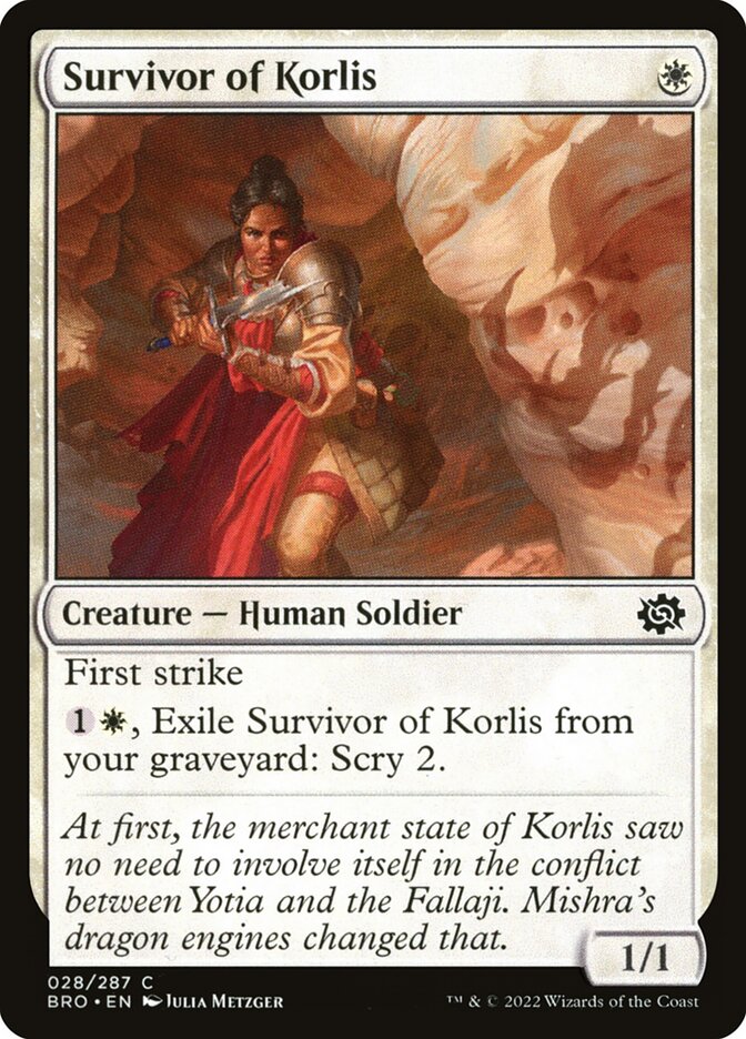 Survivor of Korlis 28/287 (The Brothers' War) 