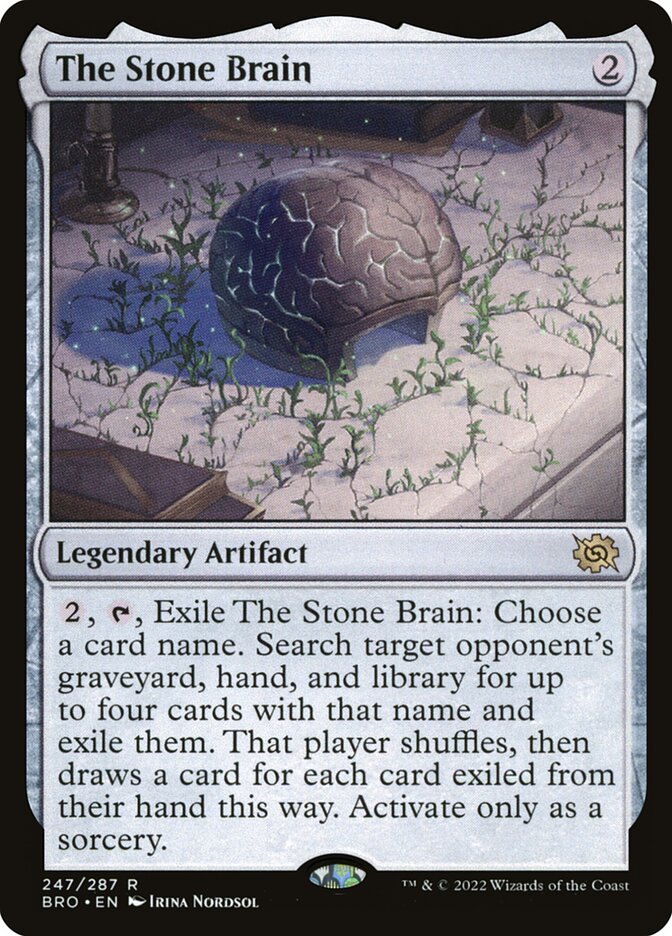 The Stone Brain 247/287 (The Brothers' War)  - Foil