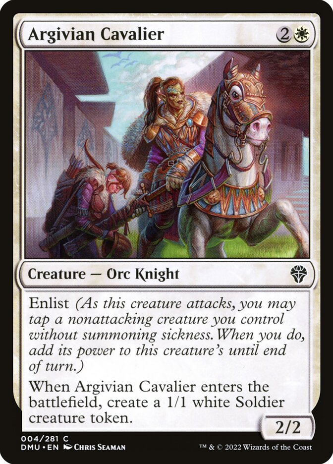 Argivian Cavalier 4/281 (Dominaria United)  - Foil