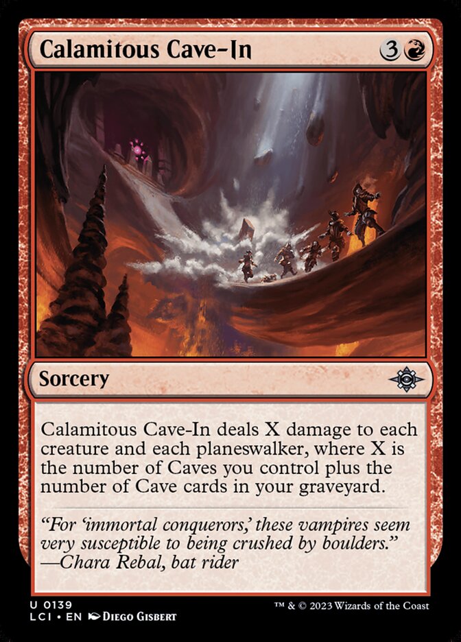 Calamitous Cave-In 139/291 (The Lost Caverns of Ixalan) 