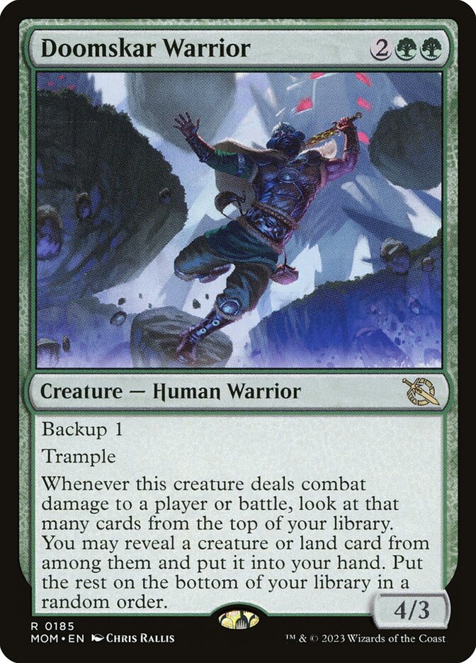 Doomskar Warrior 185/291 (March of the Machine) 