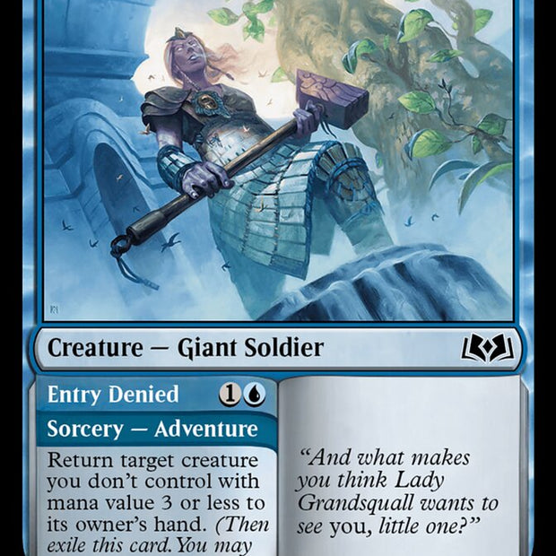 Beluna's Gatekeeper // Entry Denied 43/276 (Wilds of Eldraine)  - Foil