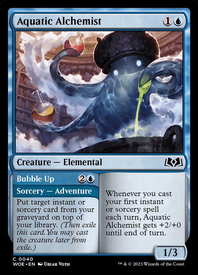 Aquatic Alchemist // Bubble Up (Wilds of Eldraine)  - undefined