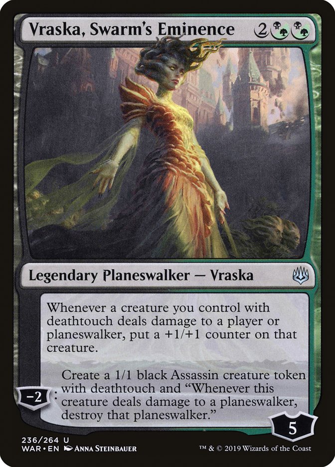 Vraska, Swarms Eminence 236/264 (War of the Spark)  - Foil