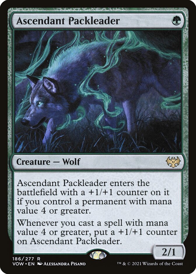 Ascendant Packleader 186 (Innistrad: Crimson Vow) 