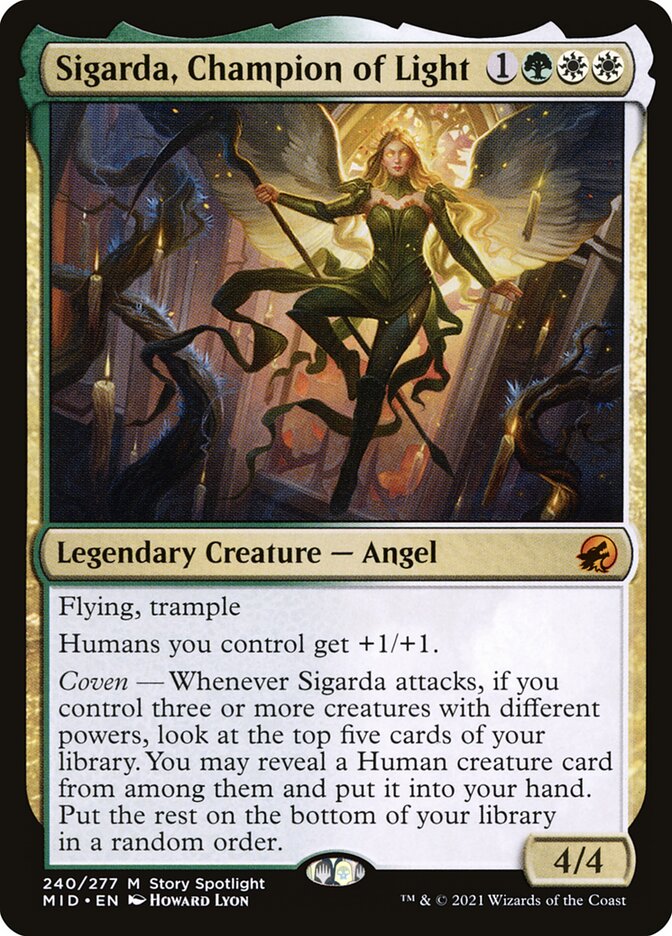 Sigarda, Champion of Light 240/277 (Innistrad: Midnight Hunt) 