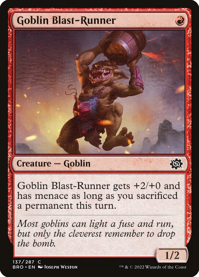 Goblin Blast-Runner 137/287 (The Brothers' War) 