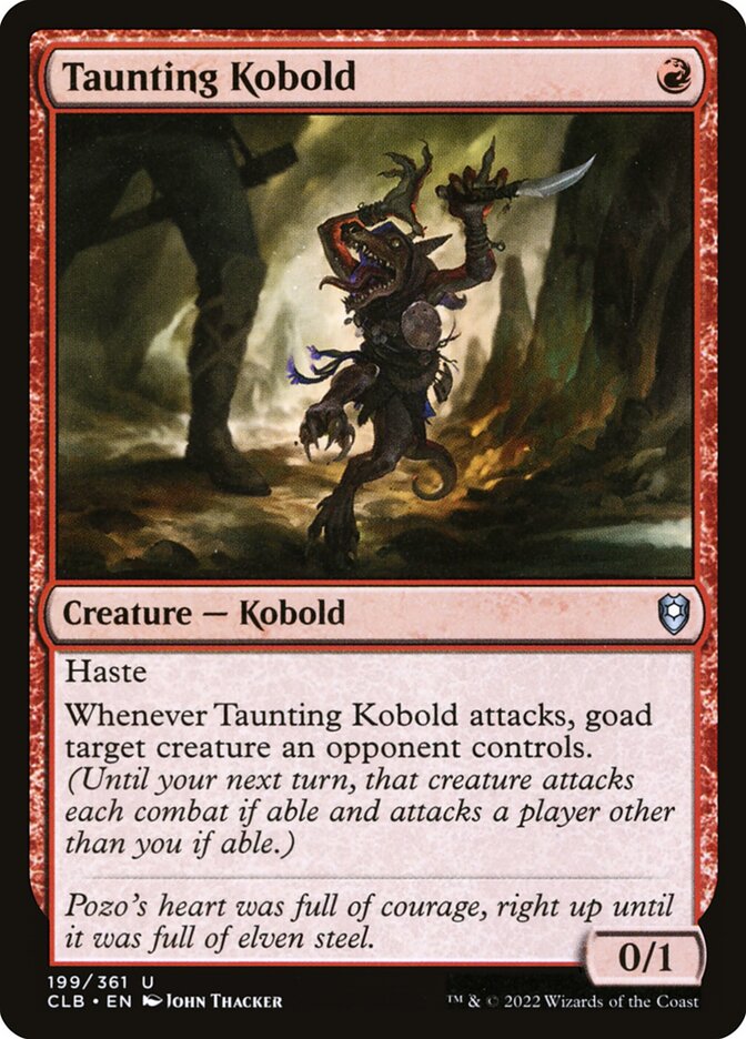Taunting Kobold 199/361 (Commander Legends: Battle for Baldur's Gate) 