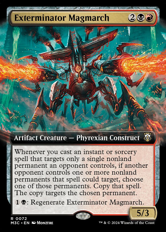 Exterminator Magmarch 72/411 (Commander: Modern Horizons 3)  - Extended Art
