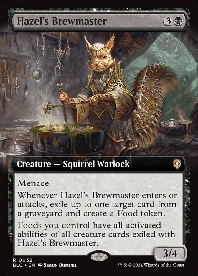 Hazel's Brewmaster 52 (Commander: Bloomburrow)  - Extended Art