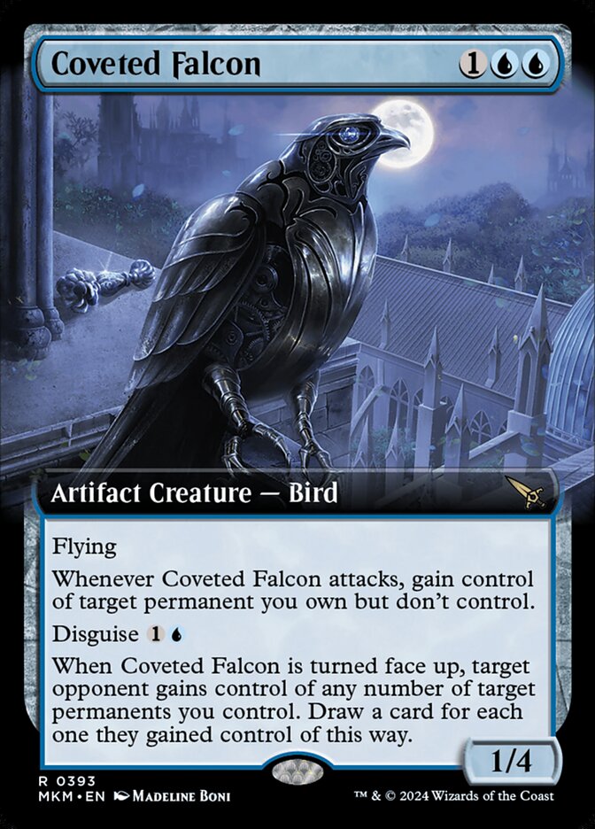 Coveted Falcon 393/286 (Murders at Karlov Manor)  - Extended Art