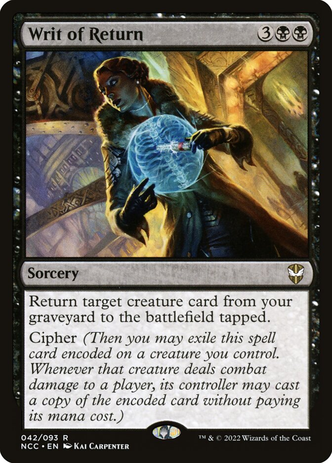 Writ of Return 42/93 (Commander: Streets of New Capenna) 