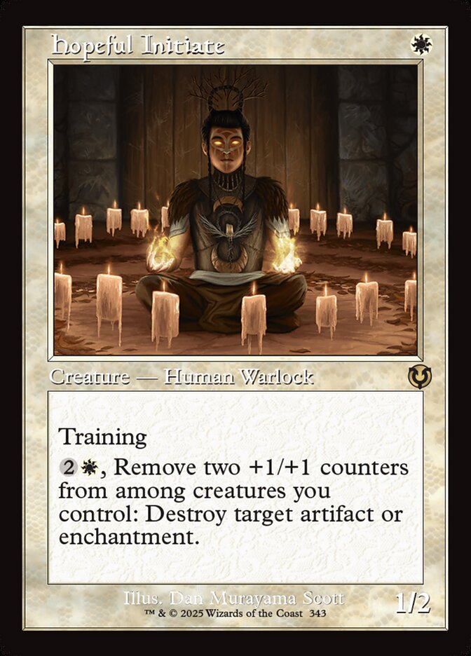 Hopeful Initiate 343/287 (Innistrad Remastered)  - Retro