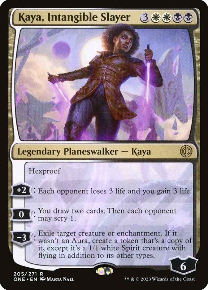 Kaya, Intangible Slayer 205/271 (Phyrexia: All Will Be One)  - Foil