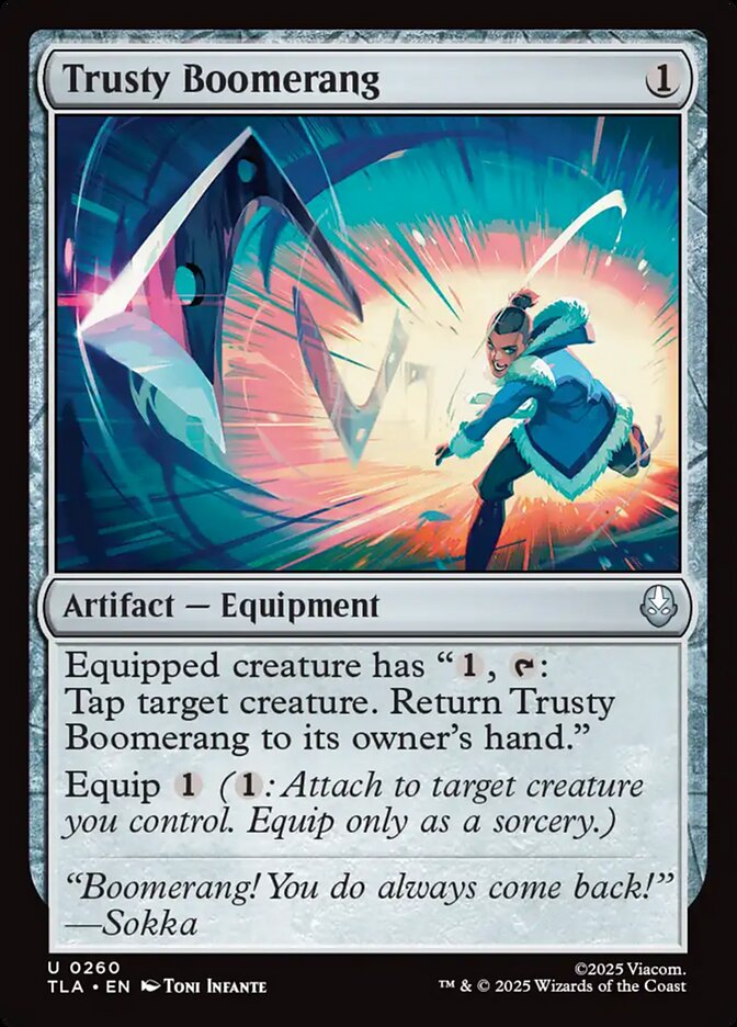 Trusty Boomerang 260/286 (Avatar: The Last Airbender)  - Foil