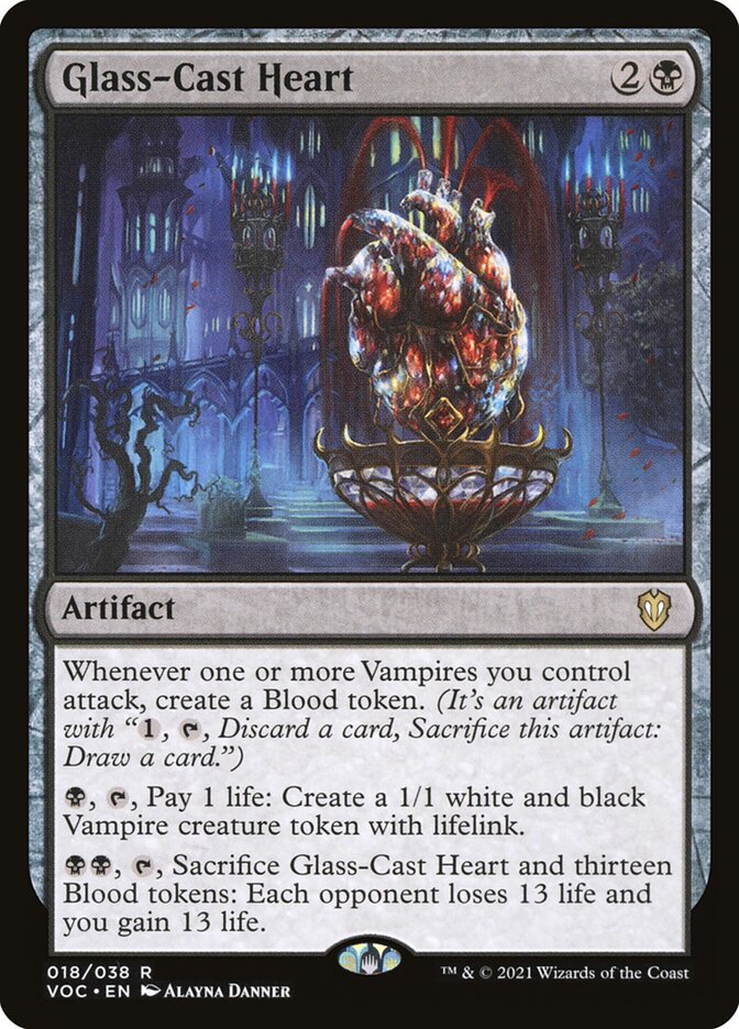 Glass-Cast Heart 18/38 (Commander: Innistrad: Crimson Vow) 