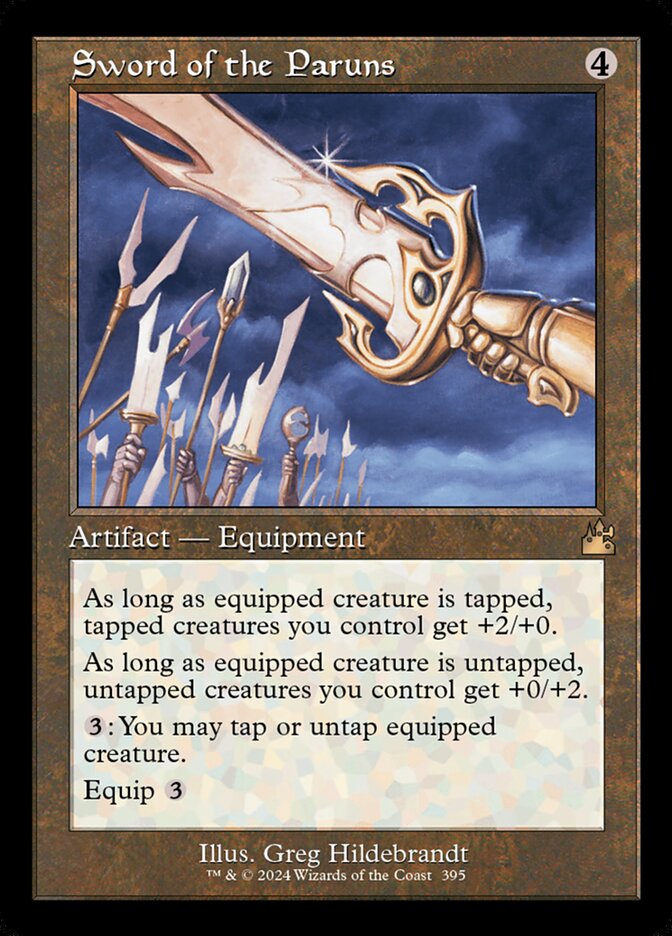 Sword of the Paruns 395 (Ravnica Remastered)  - Retro Foil