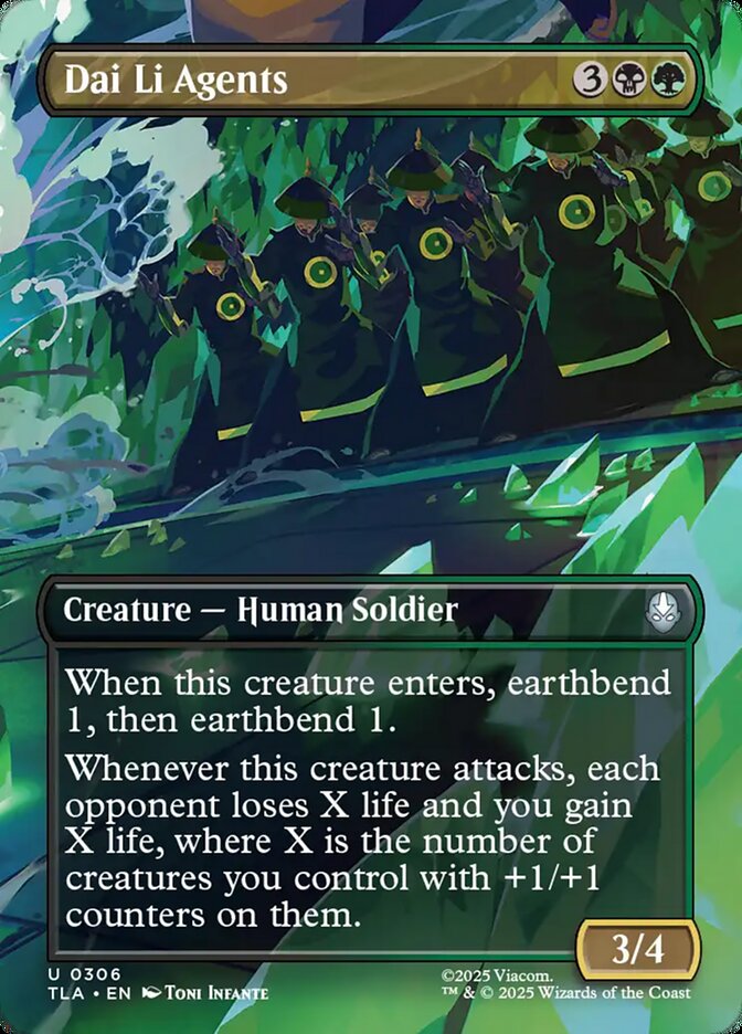 Dai Li Agents 306 (Avatar: The Last Airbender)  - Borderless Foil
