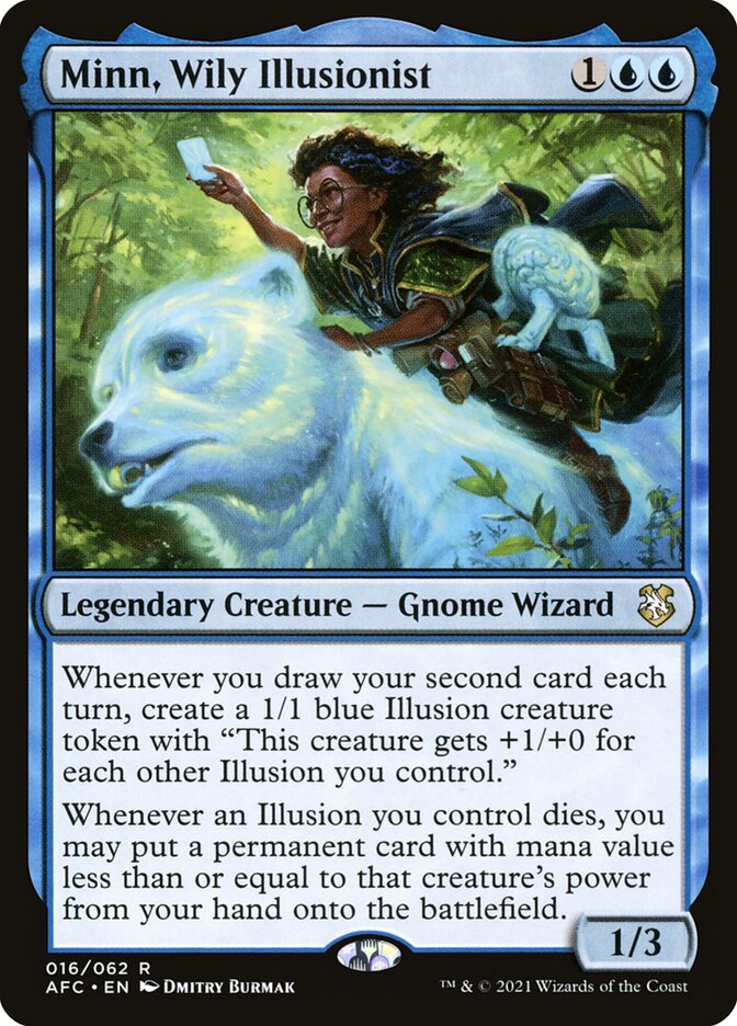 Minn, Wily Illusionist 16/62 (Commander: Adventures in the Forgotten Realms) 