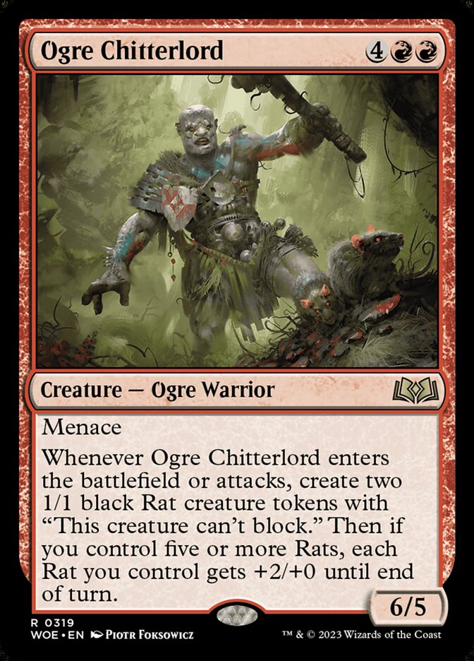 Ogre Chitterlord 319/276 (Wilds of Eldraine) 