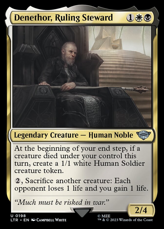 Denethor, Ruling Steward 198/281 (Universes Beyond: The Lord of the Rings: Tales of Middle-earth) 