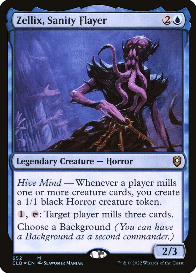 Zellix Sanity Flayer 652 (Commander Legends: Battle for Baldur's Gate)  - Foil