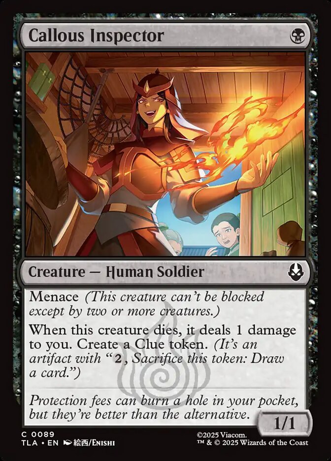 Callous Inspector 89 (Avatar: The Last Airbender)  - Foil