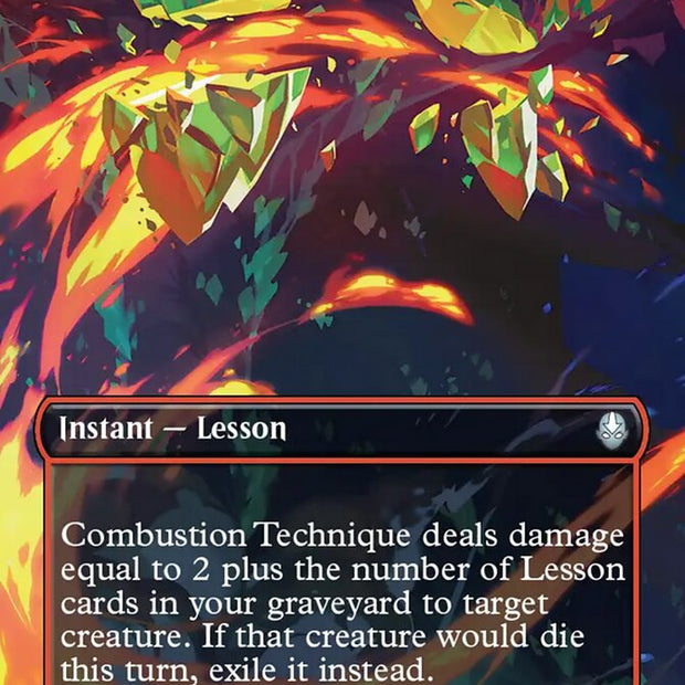 Combustion Technique  301/286 (Avatar: The Last Airbender)  - Borderless Foil