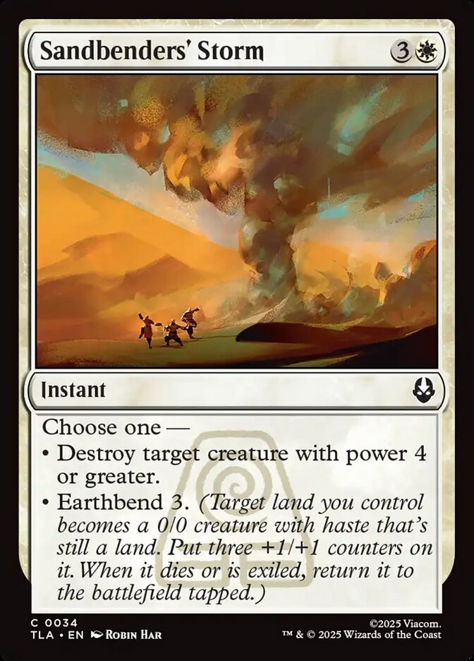Sandbenders' Storm 34/286 (Avatar: The Last Airbender)  - Foil