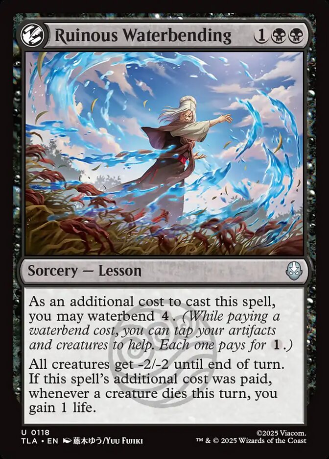 Ruinous Waterbending 118/286 (Avatar: The Last Airbender)  - Foil