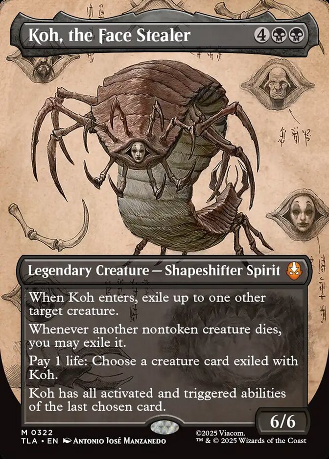 Koh, the Face Stealer  322/286 (Avatar: The Last Airbender)  - Borderless Foil