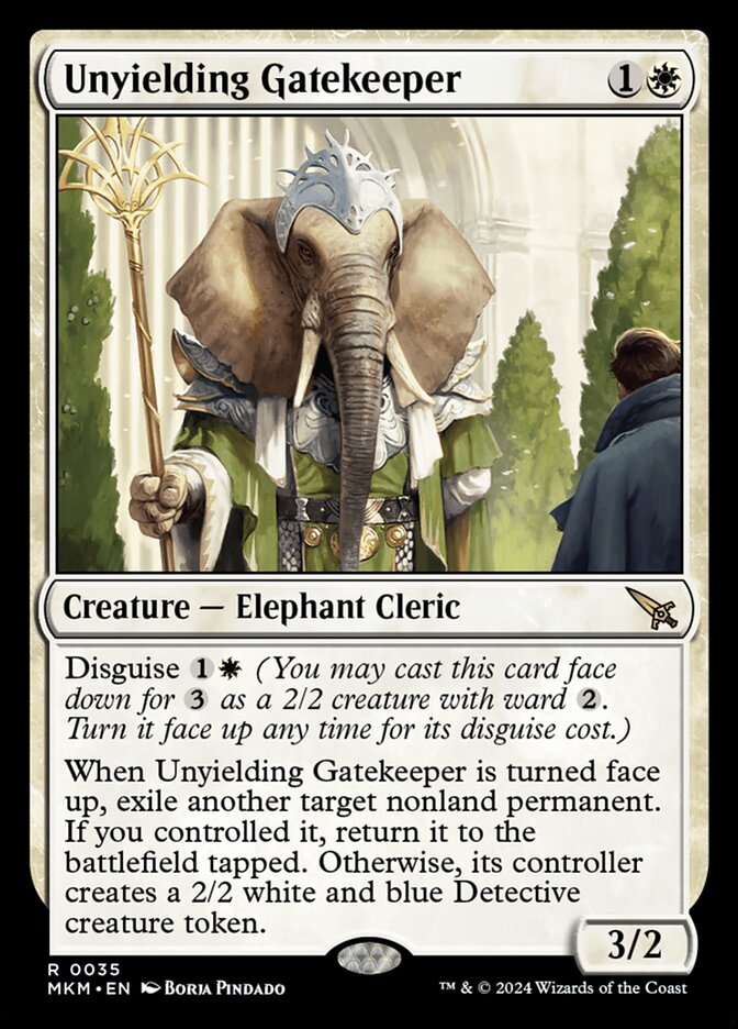 Unyielding Gatekeeper 35/286 (Murders at Karlov Manor)  - Foil