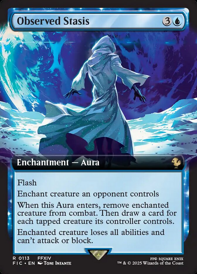 Observed Stasis 113/100 (Commander: FINAL FANTASY)  - Extended Art