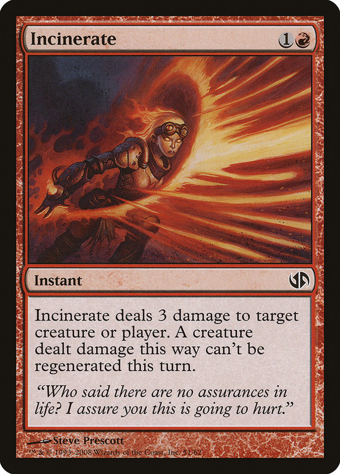 Incinerate 51/62 (Duel Decks: Jace vs. Chandra) 