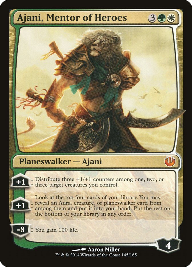 Ajani, Mentor of Heroes 145/165 (Journey Into Nyx)  - Foil