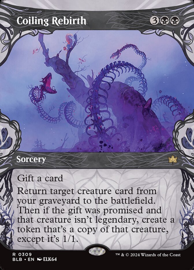 Coiling Rebirth 309/281 (Bloomburrow)  - Showcase
