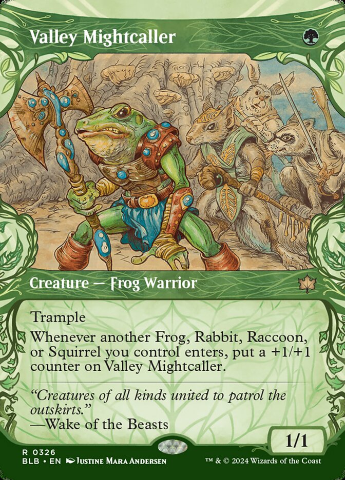 Valley Mightcaller 326 (Bloomburrow)  - Showcase Foil