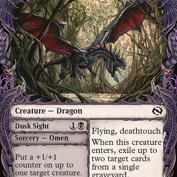 Feral Deathgorger // Dusk Sight 298/291 (Tarkir: Dragonstorm)  - Showcase Foil