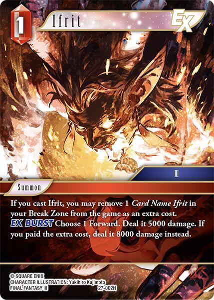Ifrit EX 27-002H (Journey of Discovery)  - Foil