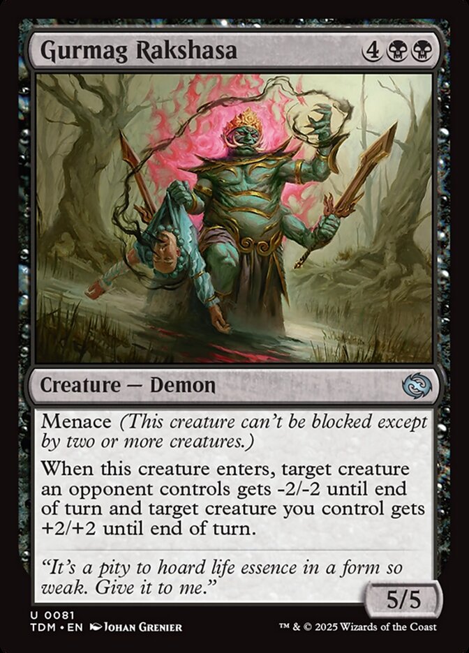 Gurmag Rakshasa 81 (Tarkir: Dragonstorm)  - Foil