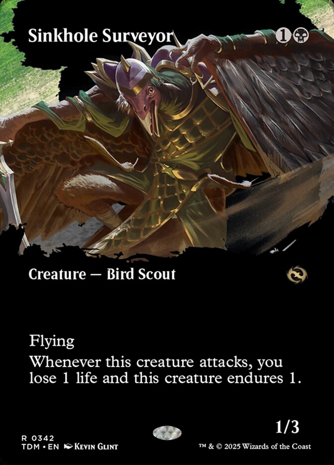 Sinkhole Surveyor 342/291 (Tarkir: Dragonstorm)  - Borderless Foil