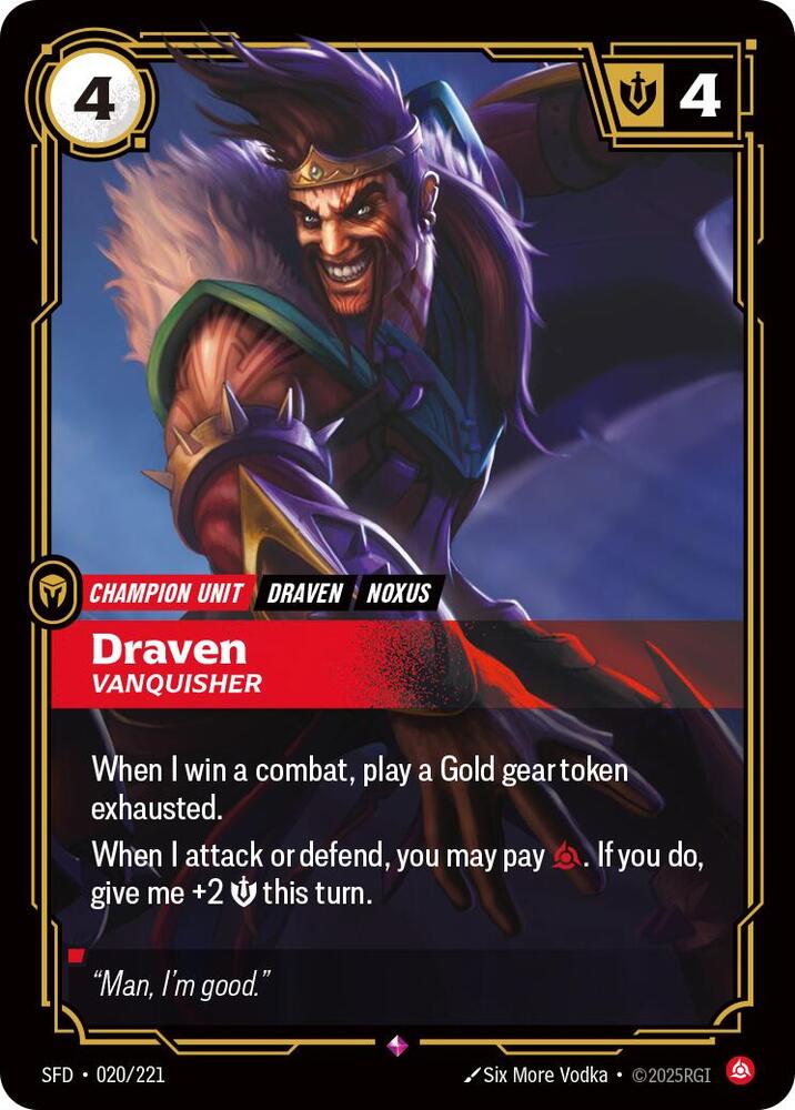 Draven Vanquisher (Spiritforged)  - Foil